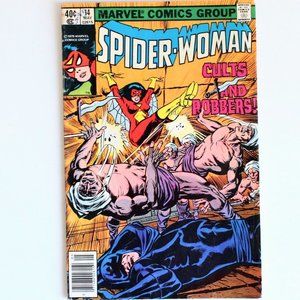 Spider-Woman #14 Marvel Comic Book Vintage May 14 1979 Bronze Age Lindsay McCabe